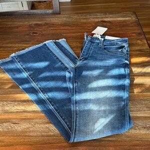 NWT KANCAN Women's Blue BELL BOTTOM Jeans